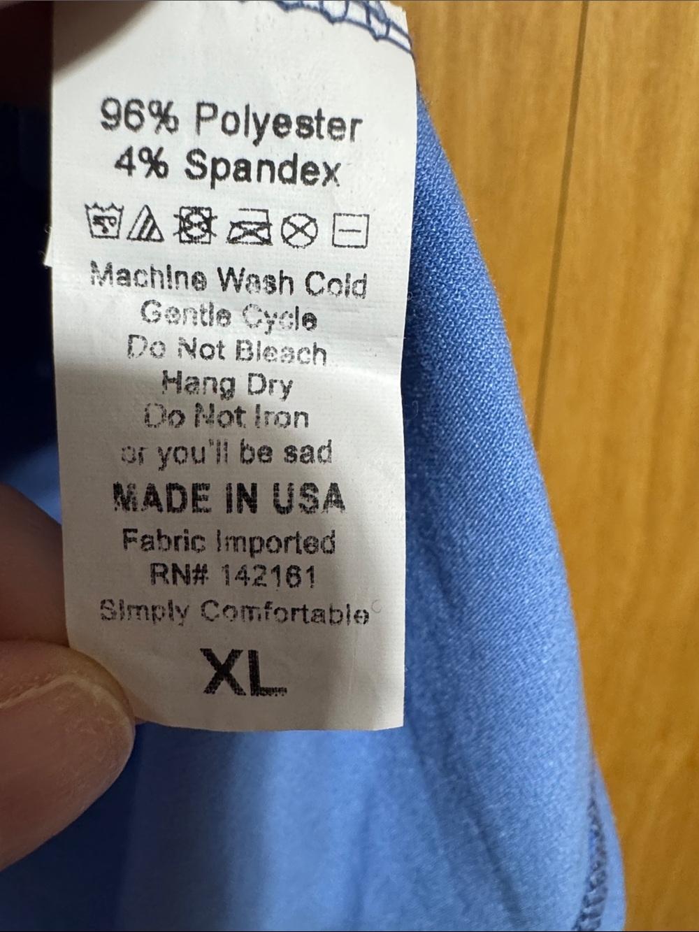 LuLaRoe Light Blue Scoop Neck Tank Top - Picture 3 of 4